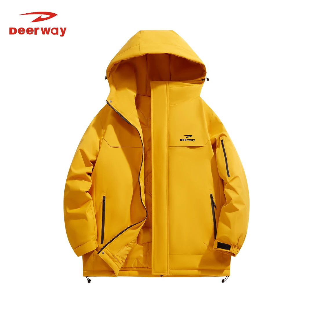 Deerway/德尔惠冬季机行压棉男女同款户外防风保暖棉服外套