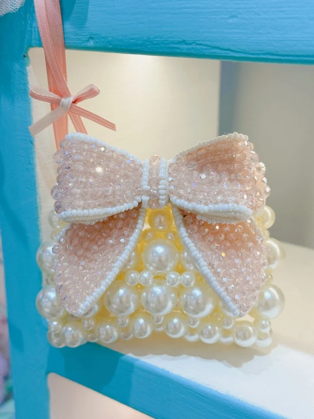 包包女童斜挎包迷你可爱小女孩公主手提单肩包时尚蝴蝶结发饰儿童