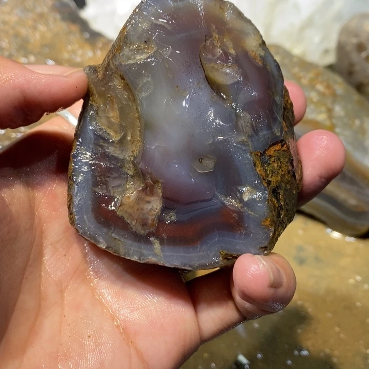 未镶嵌玛瑙/玉髓珠宝半成品