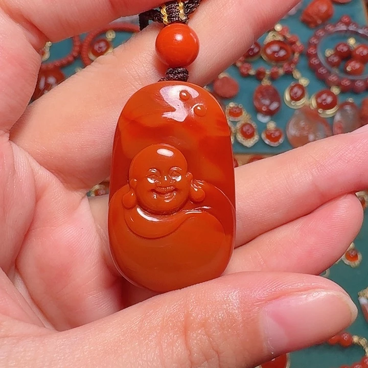 南红玛瑙未镶嵌吊坠