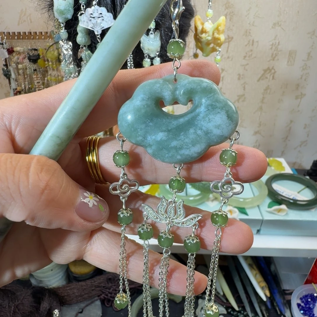 未镶嵌岫玉发簪福利款