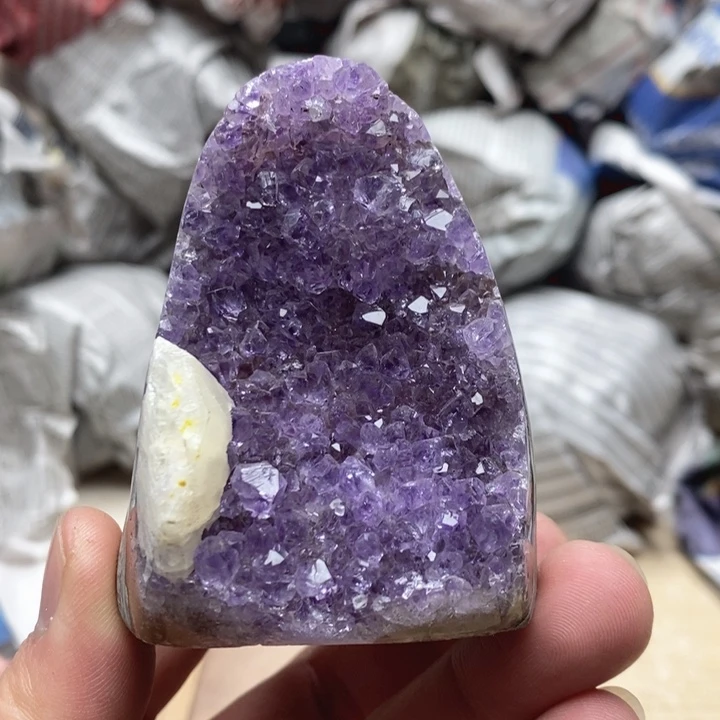 未镶嵌紫晶珠宝半成品