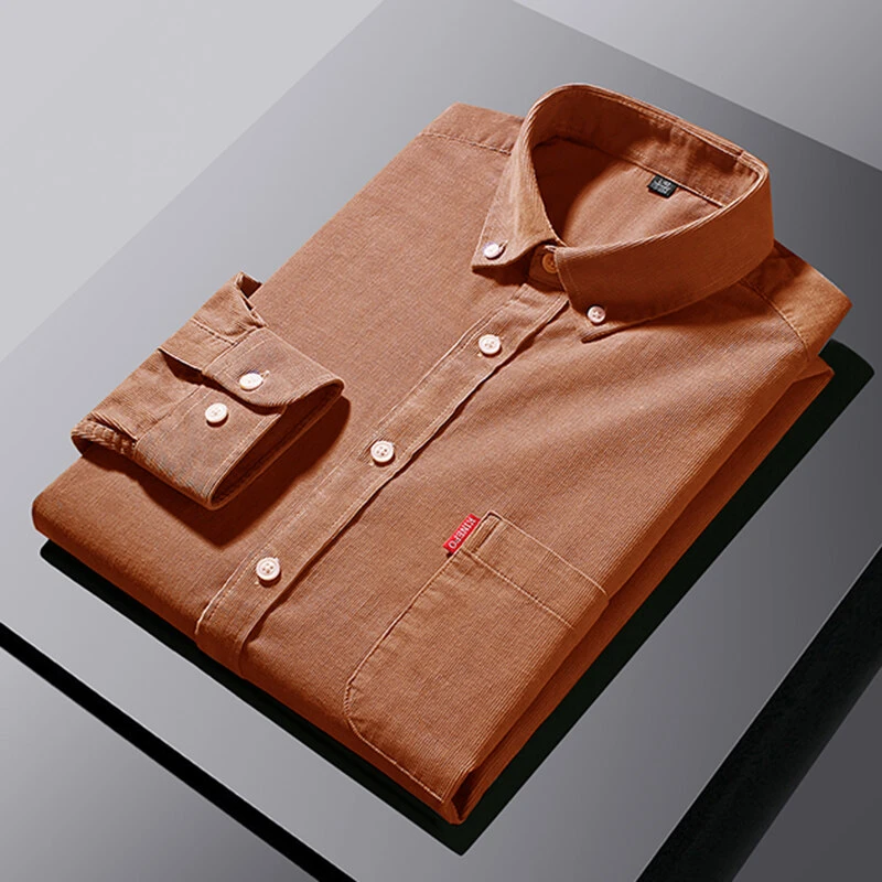 专业衬衫高档全新爆款百搭灯芯绒长袖衬衫衬衣夏季宽松韩版潮流