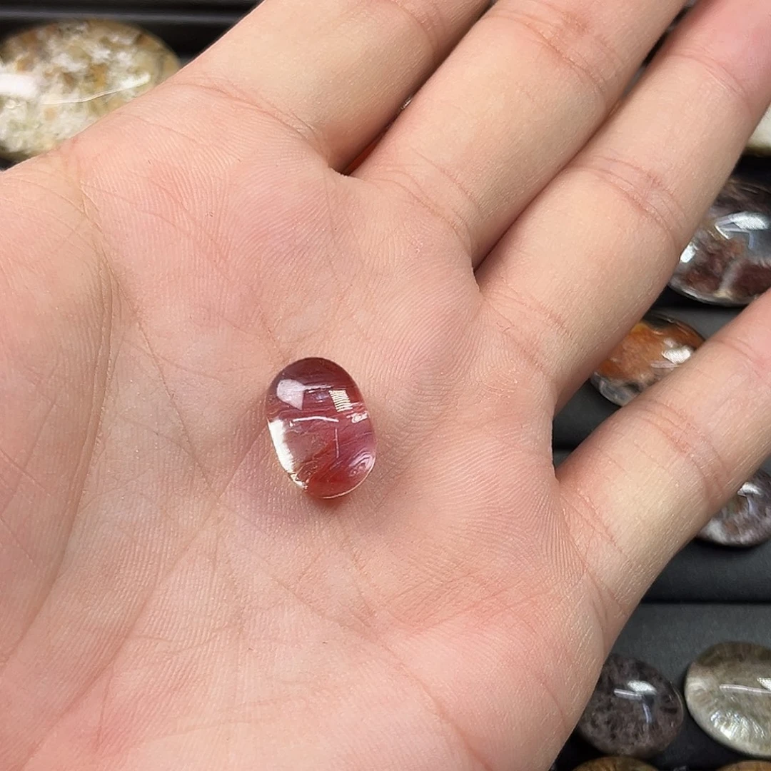 大***皮烟晶银S925镶嵌戒指