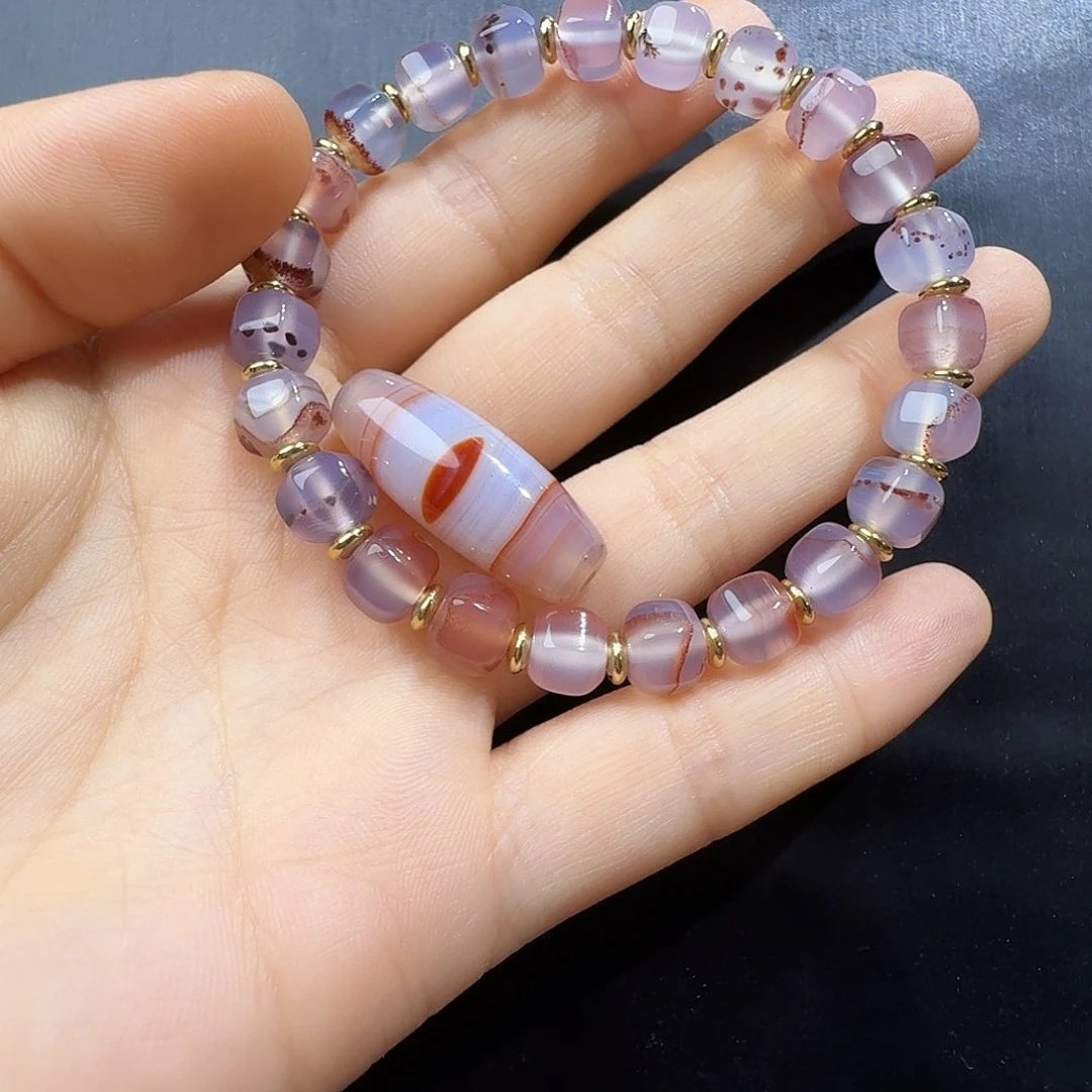 玛瑙/玉髓颈饰未镶嵌心*然