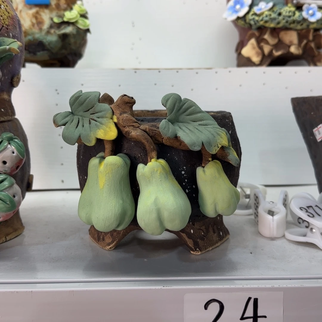 紫***藤本默花器麦饭石花盆