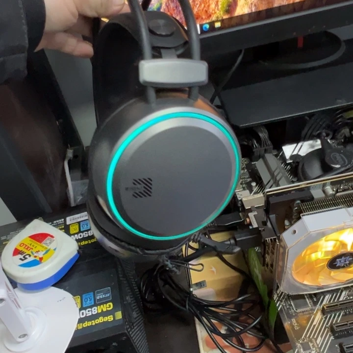 9新磁动力 网吧拆机Usb有线耳机