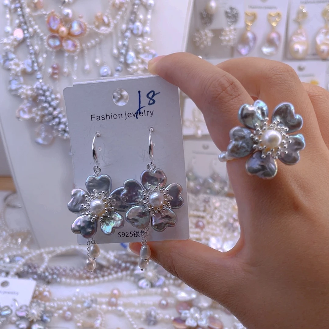 未镶嵌耳饰淡水珍珠