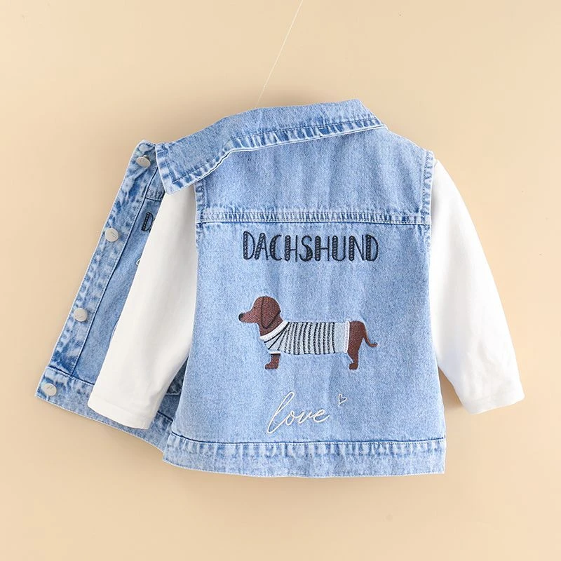 宝宝马甲2025男童新款牛仔马夹儿童坎肩背心洋气春装幼儿园卡通版