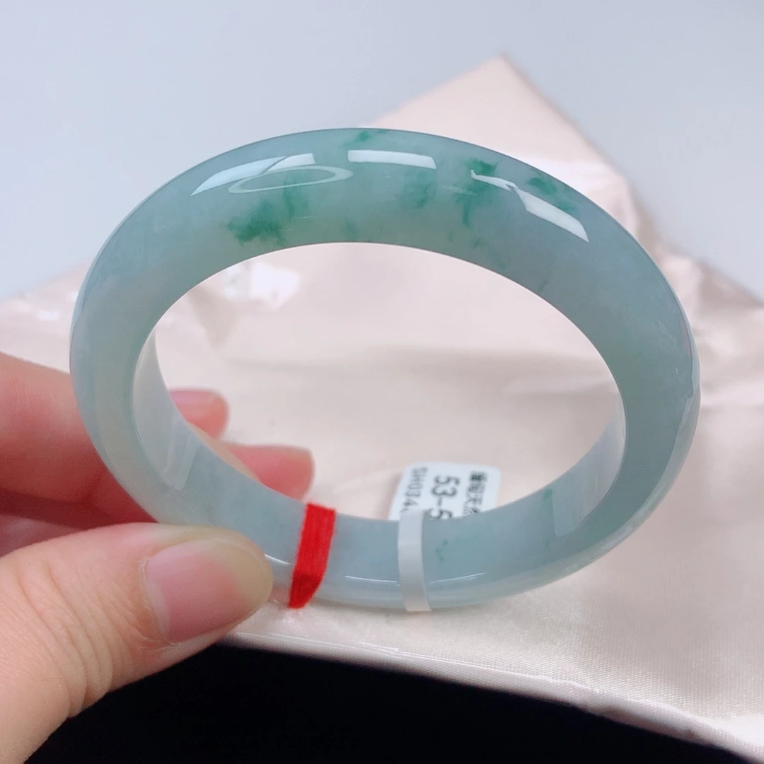 未镶嵌手镯翡翠53正圈