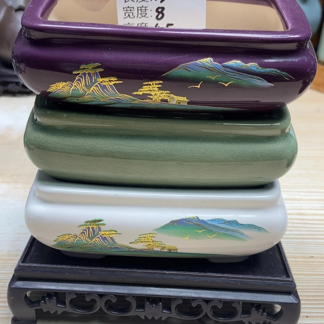 瓷片陶瓷花盆陶瓷艺术
