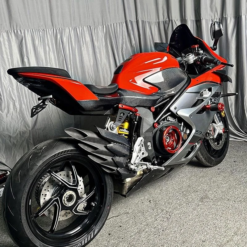 适用赛921改装坐垫下侧板碳纤维外壳配件