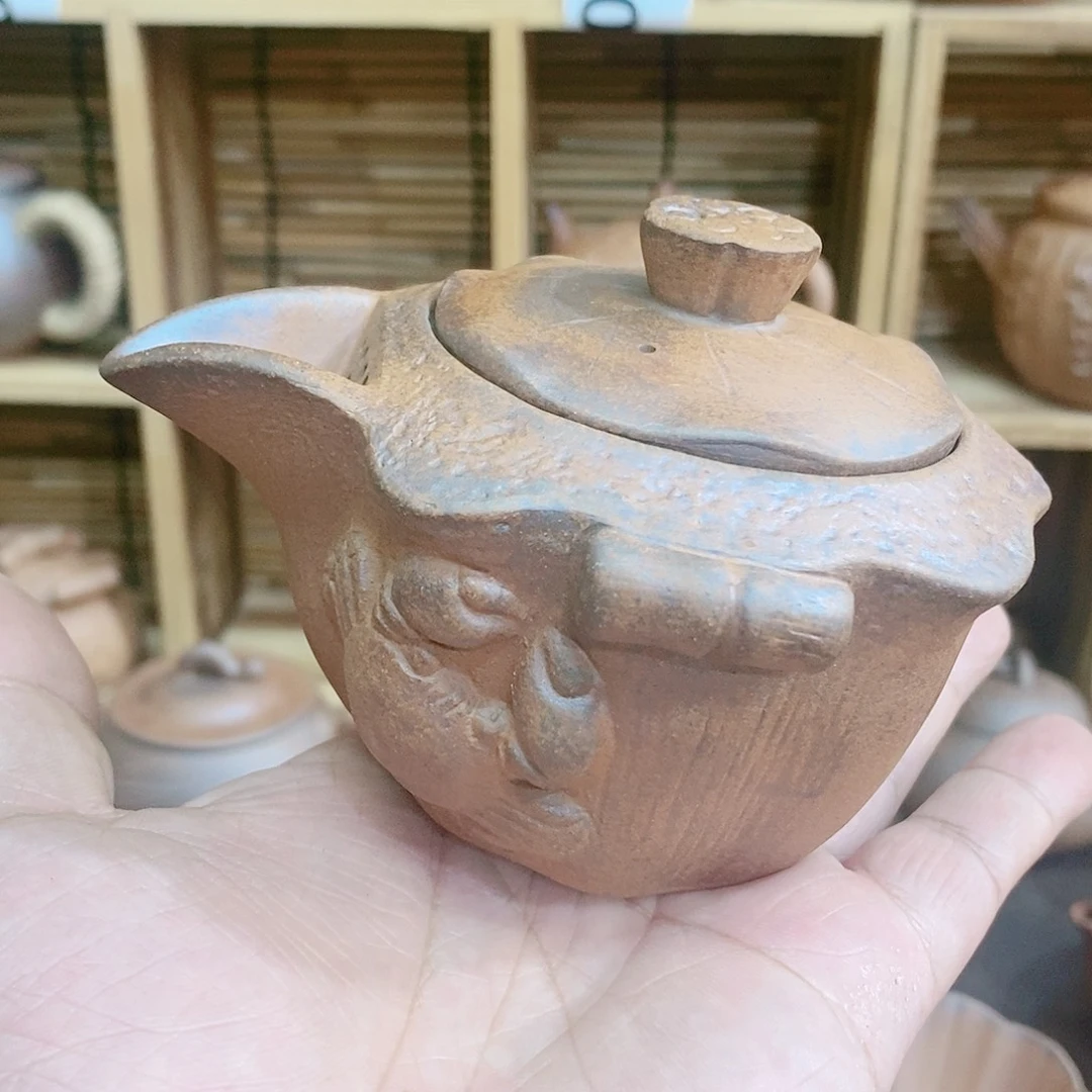 粗陶志野柴烧茶器