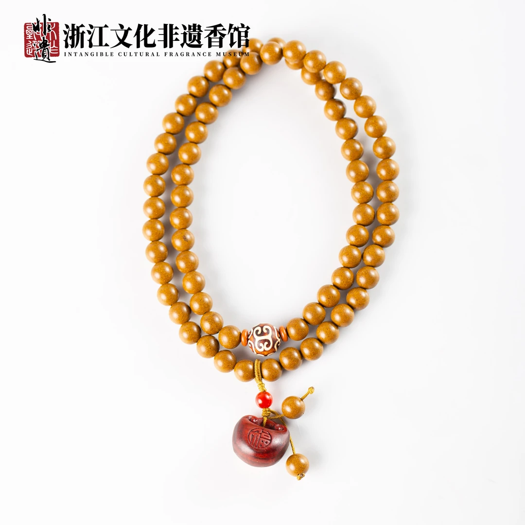 【非遗药香】药香珠 窖藏百花清目香 0.8 多圈手串 ZJ0277