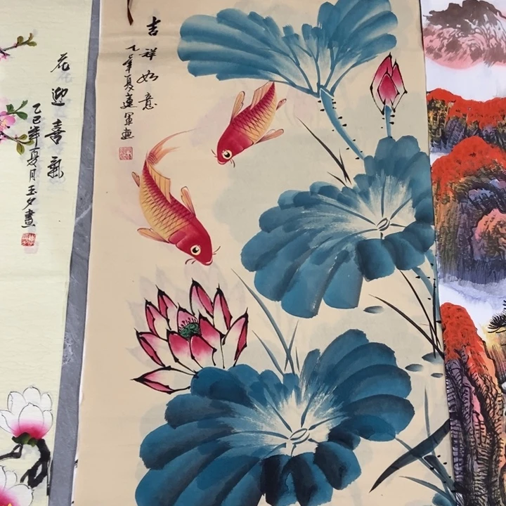 枕书斋画廊的直播间