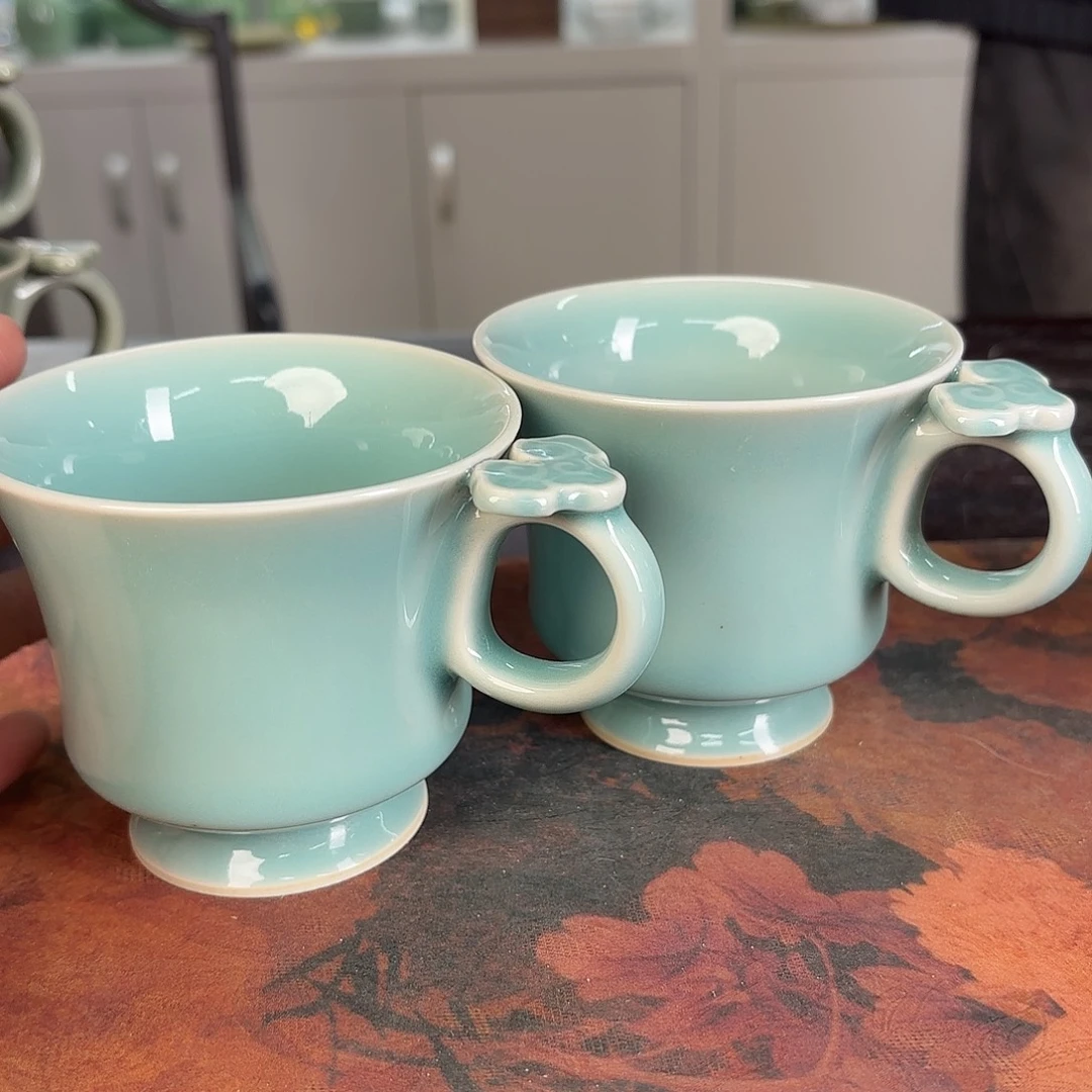 龙泉云间青瓷小米茶器