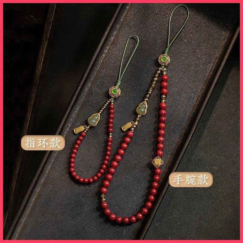 手机链挂绳串珠女款葫芦链挂件手腕挂绳古风文艺素雅挂饰品B47