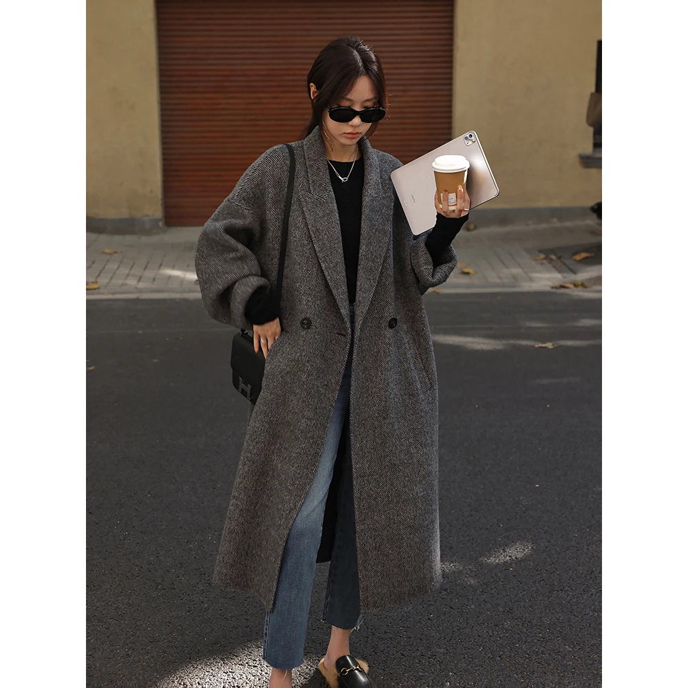 张贝贝 老友日记 羊驼绵羊毛 D牌质感高定双面呢