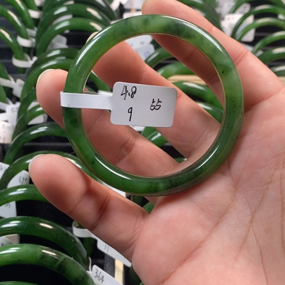 和田玉（碧玉）未镶嵌手镯55