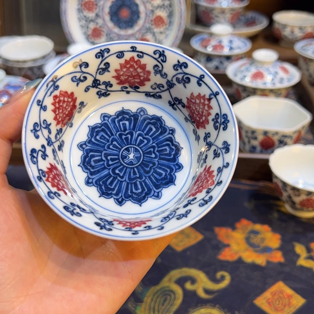 陶瓷摆件景德镇陶瓷茶器百宝箱