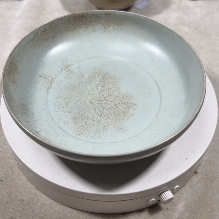 摆件哥***说汝窑洗纯手工制作