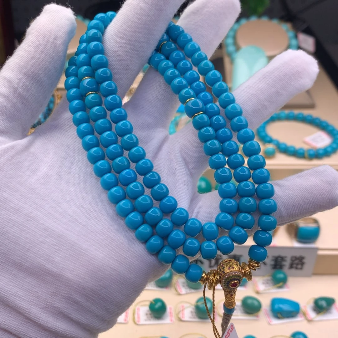 18K金镶嵌绿松石珠宝奇石