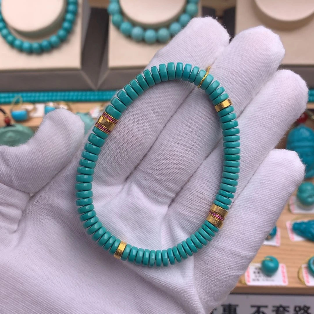 未镶嵌绿松石珠宝奇石5.6