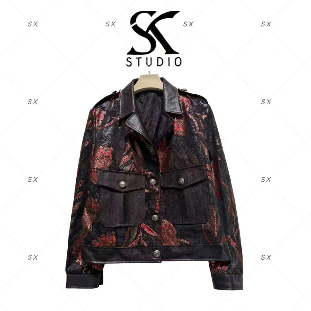 9423高奢女款时尚上衣（羊皮）SXZY-2525