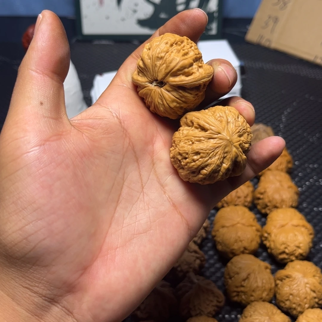 ༄****文玩核桃把件铁锤