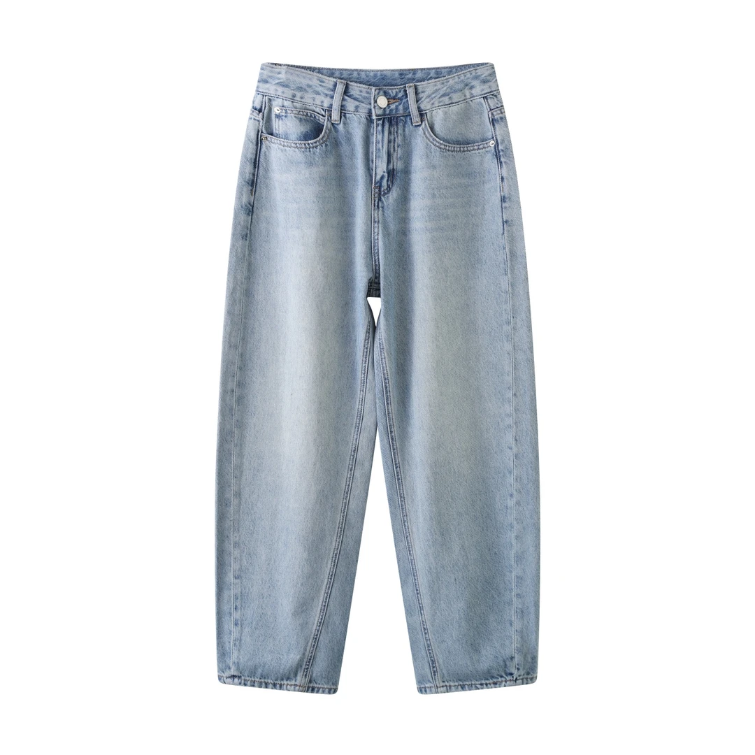 时尚百搭简约宽松牛仔裤-9067