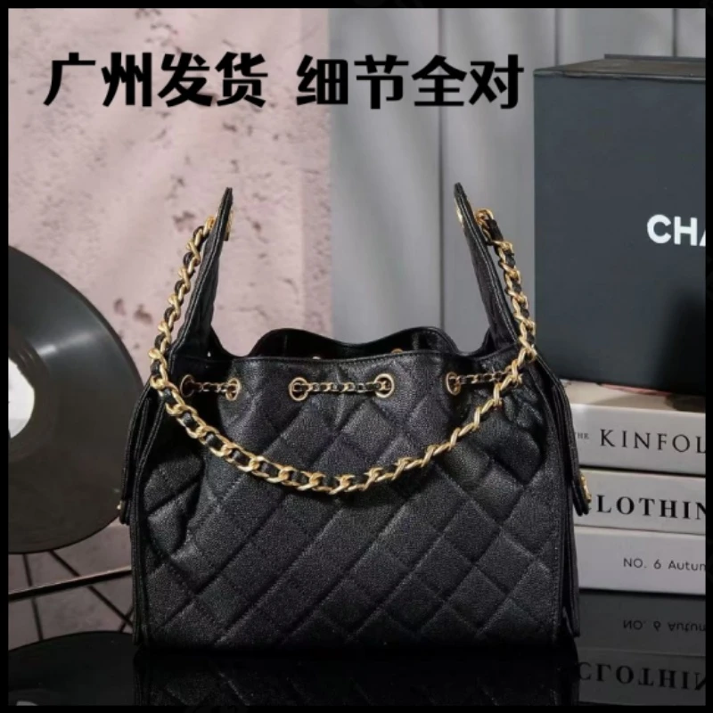 【细节全对】25bag香hobo鱼子酱菱格链条大容量单肩斜跨手提女包