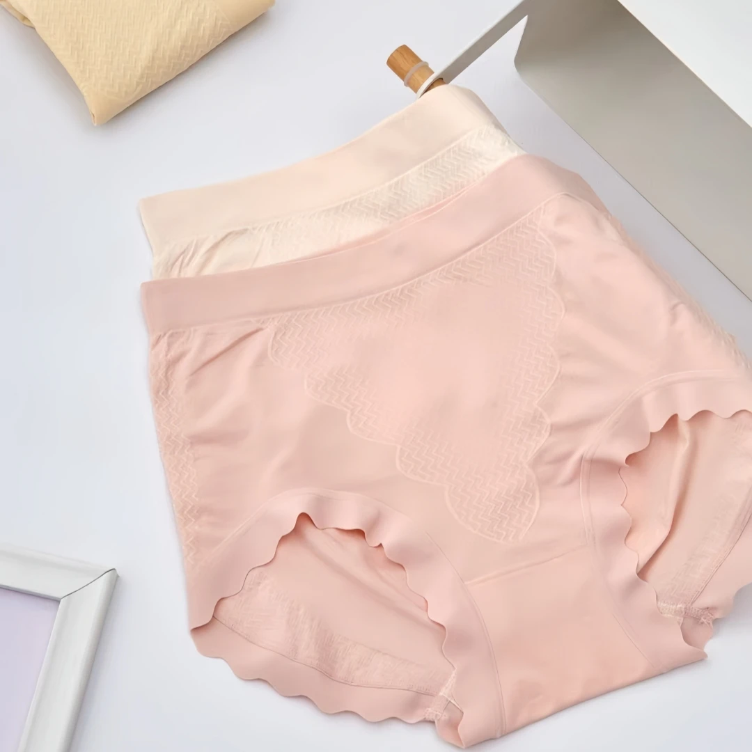 裸氨高腰无缝亲肤舒适透气提臀内裤女