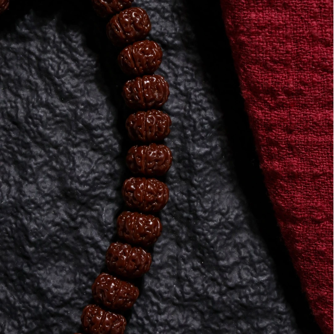 【老树王红串】原生态A级10mm+勿里达老树王红串全品手持手串