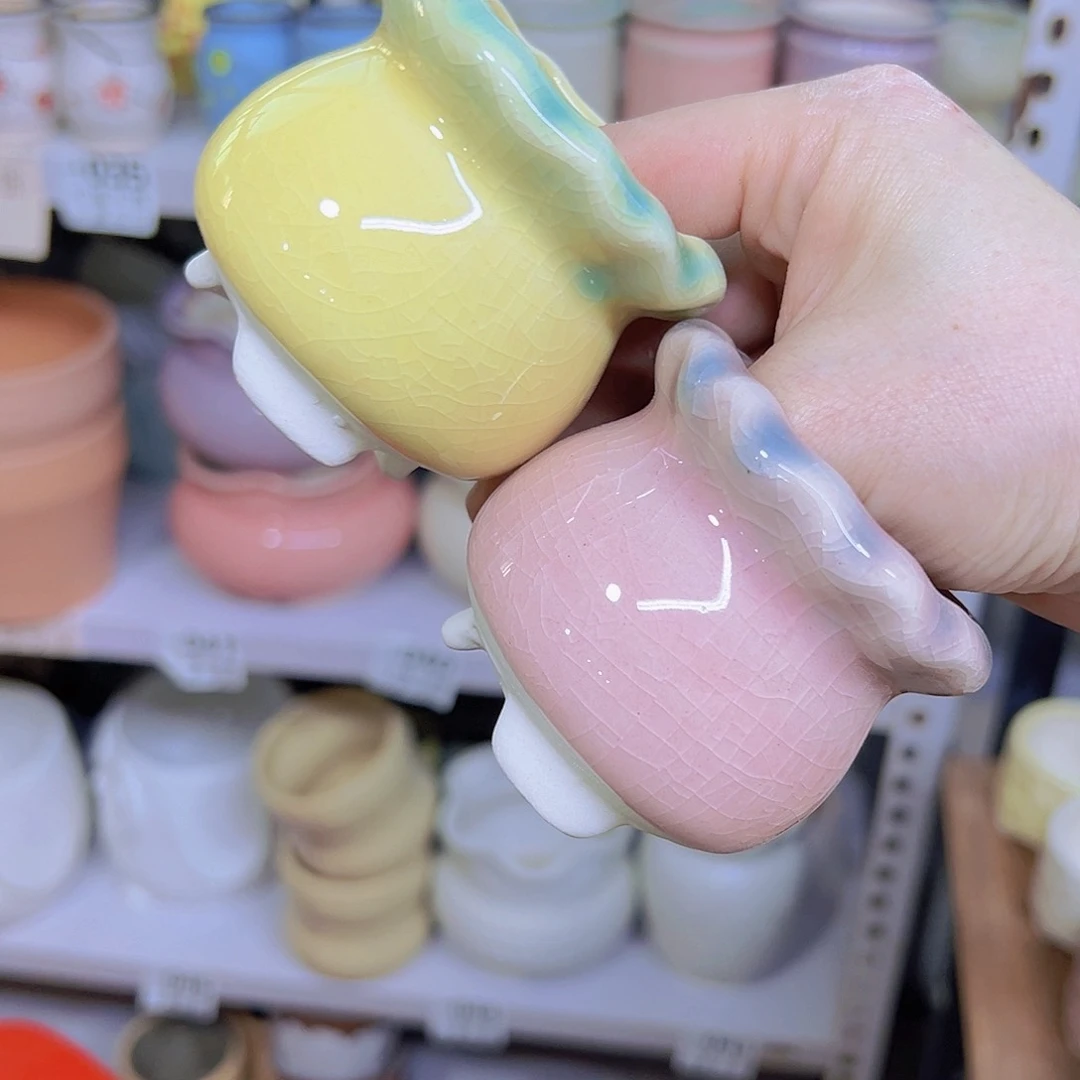 陶瓷花盆当场满12包邮