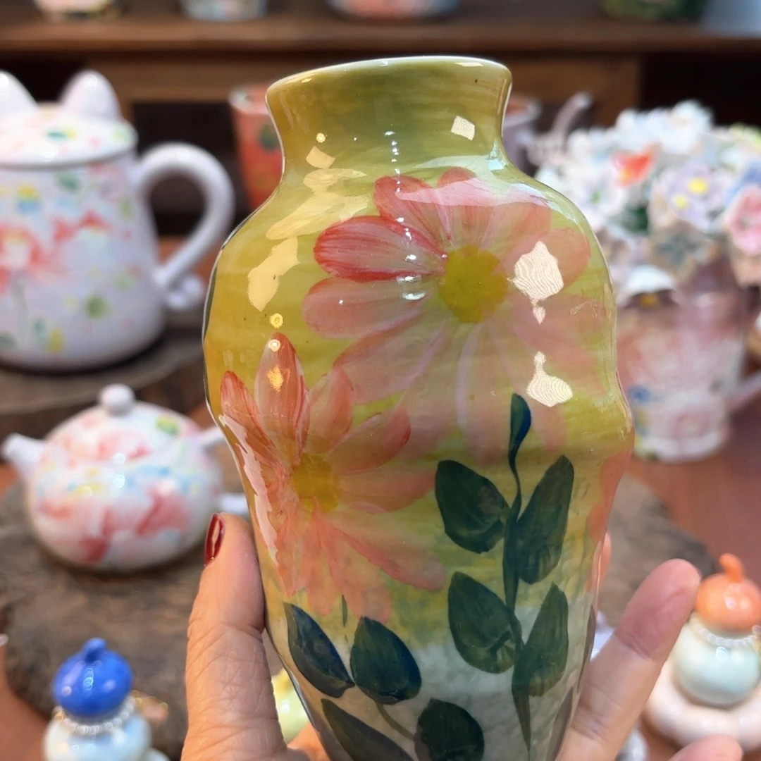 瓷片景德镇手绘高温釉下彩陶瓷茶具