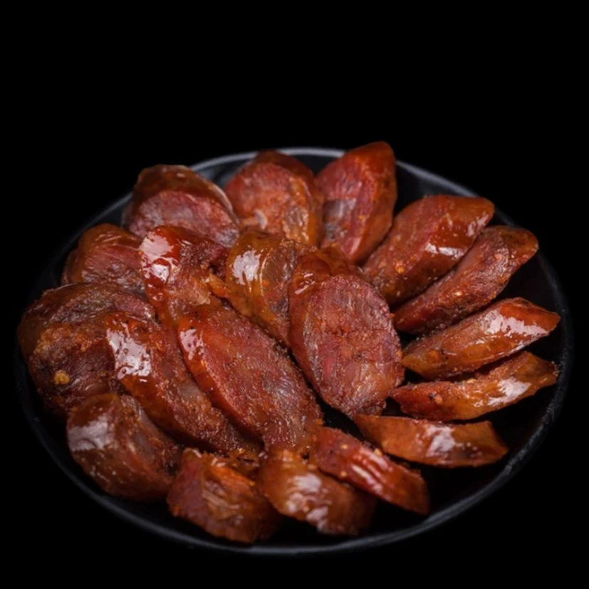 湖南邵阳特产腊肠农家柴火烟熏腊味香肠