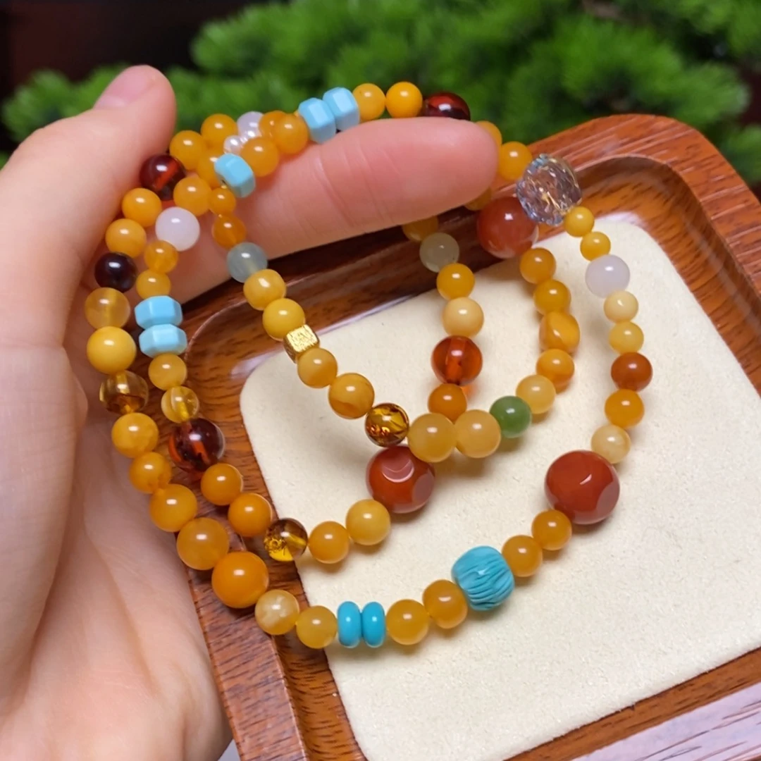 【闪购商品】手链蜜蜡未镶嵌手串