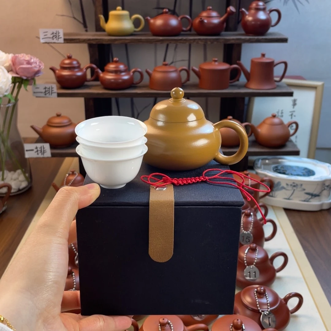 紫砂壶黄段泥容天110cc左右
