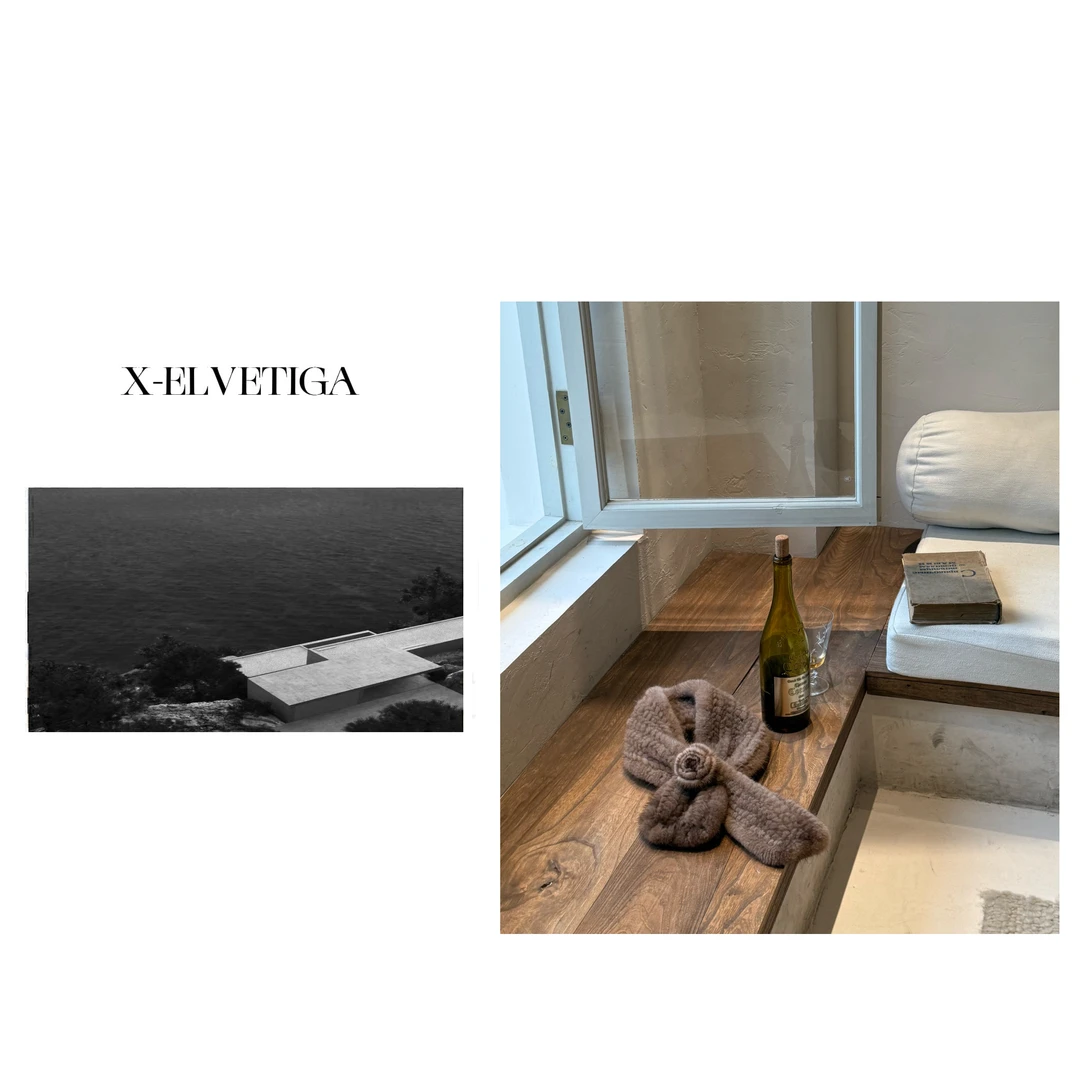 【X-ELVETIGA】水貂围巾/秋冬季时尚百搭贵气设计感保暖水貂围巾