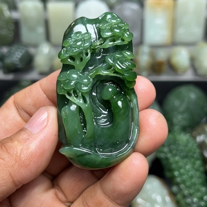 和田玉挂件未镶嵌骑*