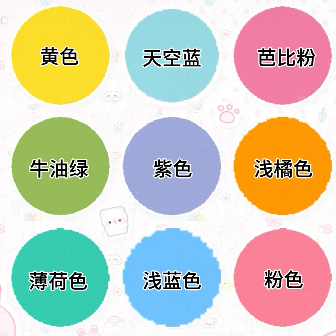 GuoYi果艺正品模具专用颜料芭比粉蓝色粉色黄色紫色浅蓝调色小熊