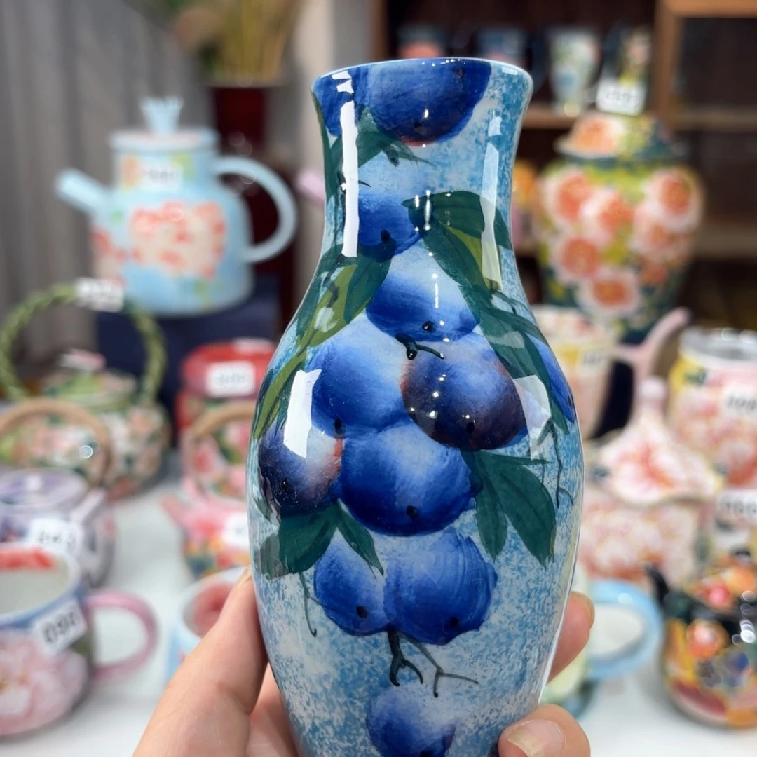 景德镇手绘高温釉下彩陶瓷茶具