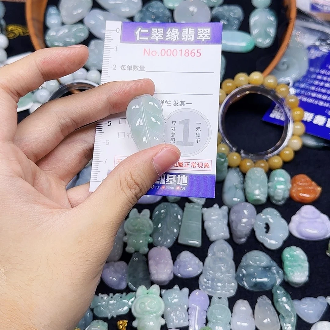 翡翠未镶嵌颈饰fc