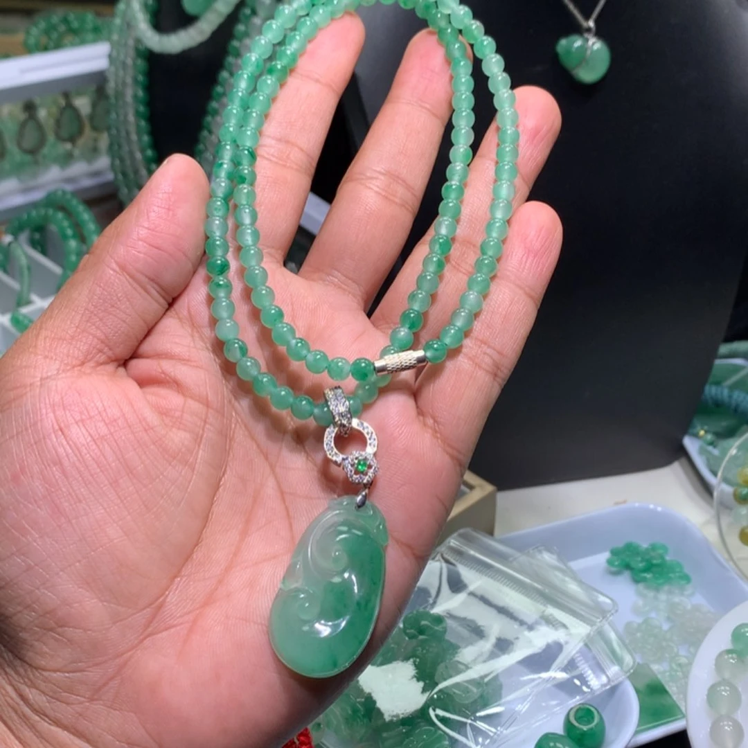 套链合金石英质玉