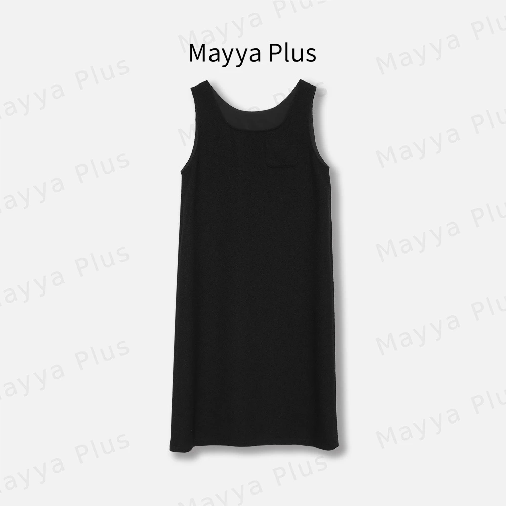 【意中人】Mayya Plus麦芽定制轻奢气质显瘦梭织连衣裙32416681
