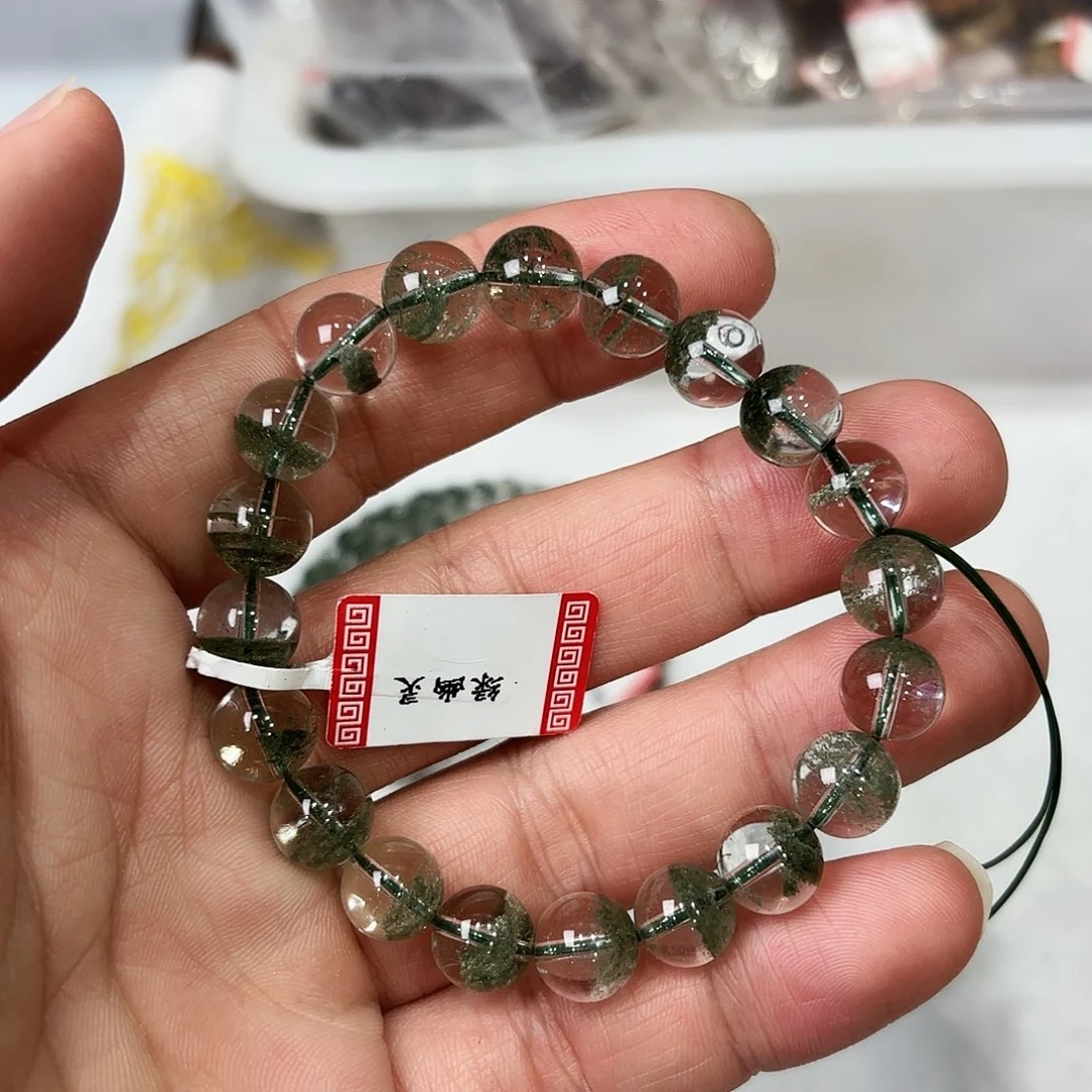 未镶嵌手串水晶绿幽灵