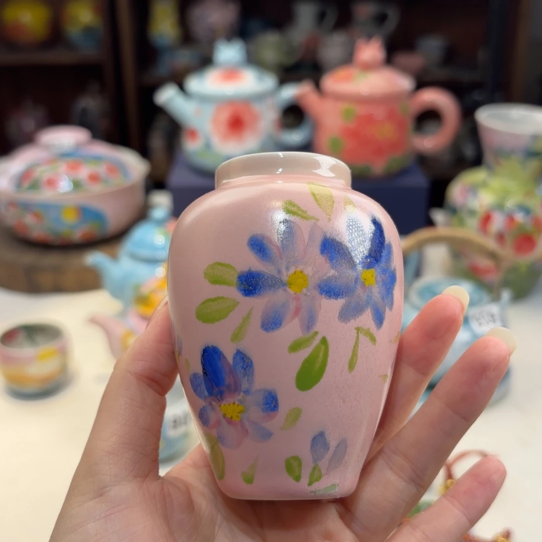 景德镇手绘高温釉下彩陶瓷茶具