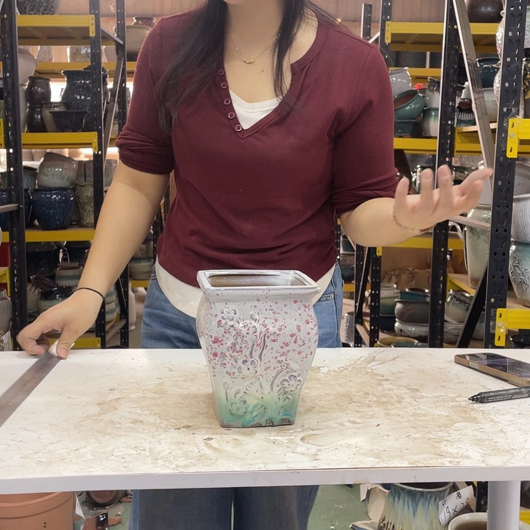 宜兴紫砂粗陶花盆14/17