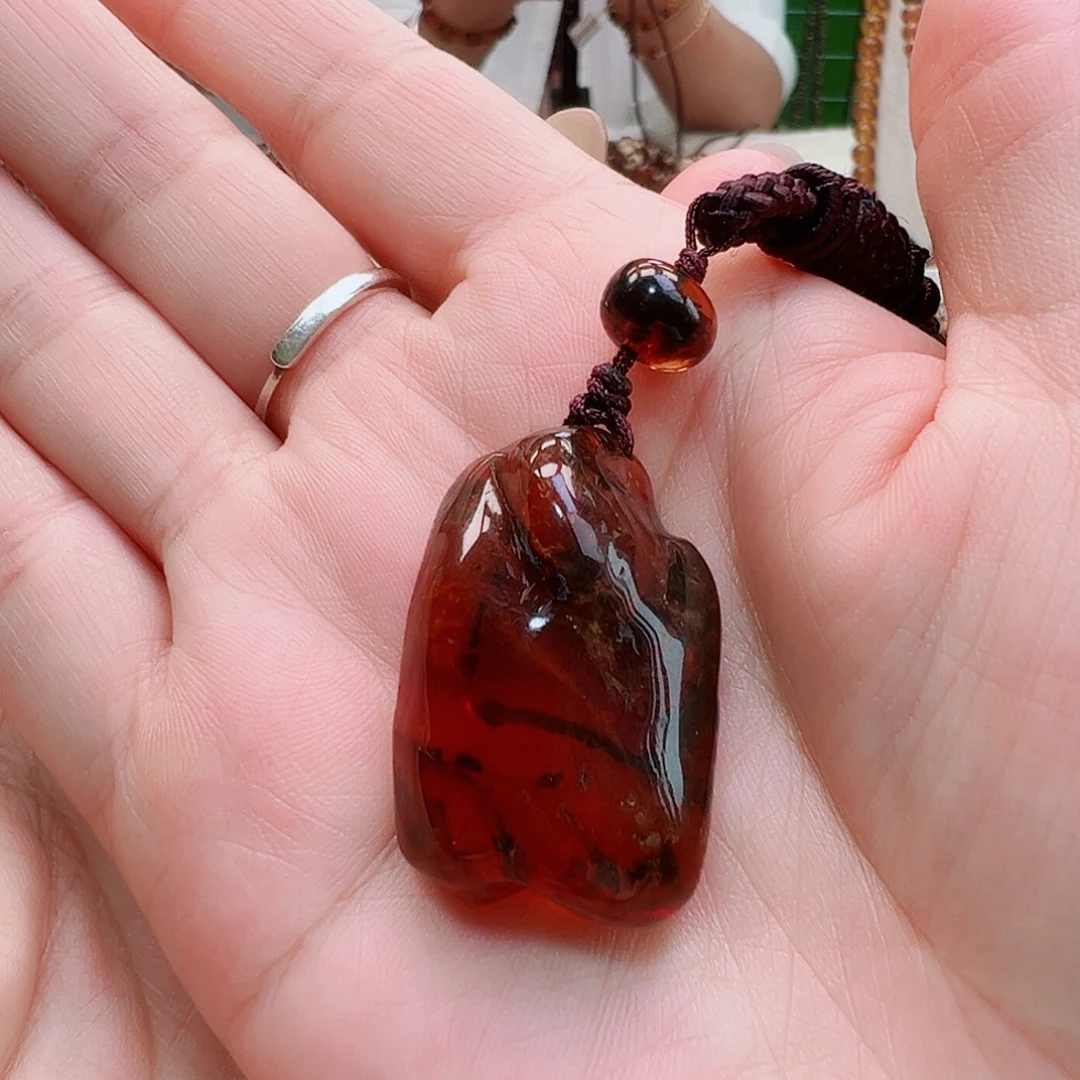 裸石琥珀未镶嵌抚顺琥珀随型