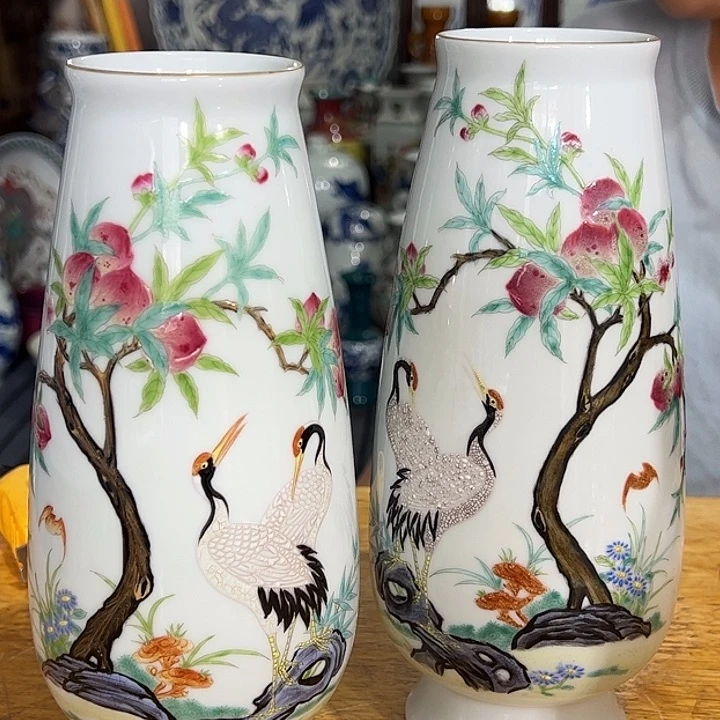 摆件精品陶瓷粉彩摆件